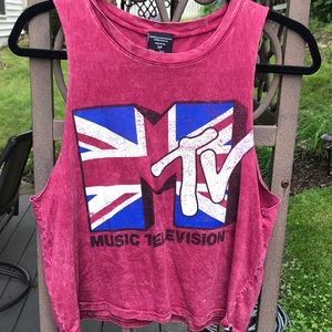 mtv graphic muscle tee